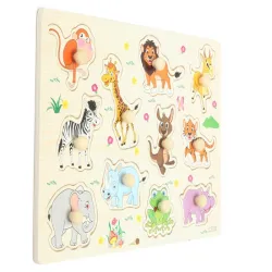 Les animaux de caricature - jouets de puzzle pour enfants